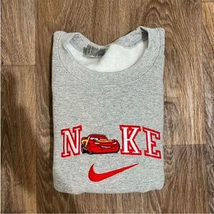 Lighting McQueen Cars Nike gray sweatshirt